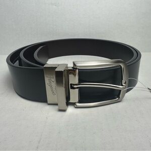 Original Penguin Men's Black Leather Belt - 40